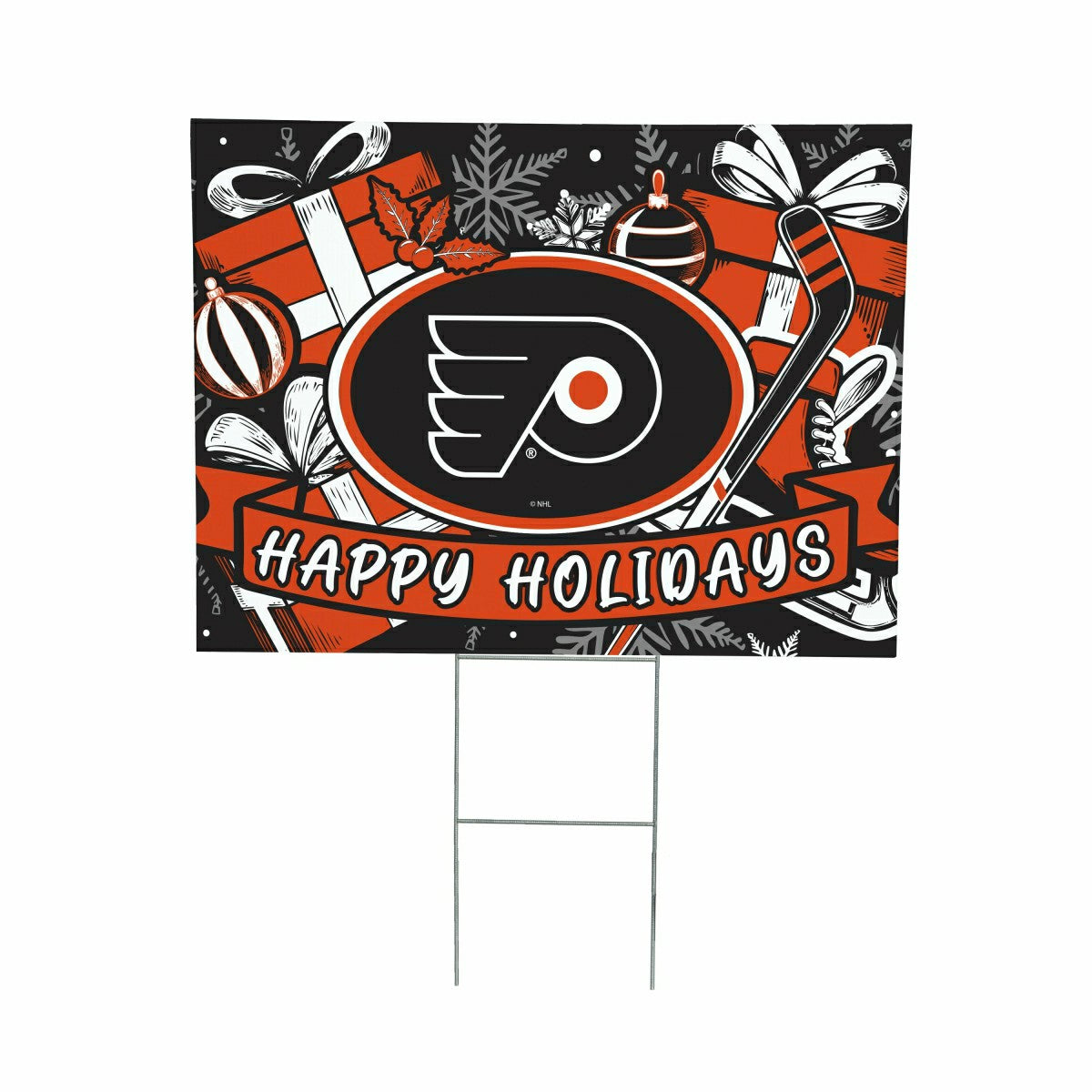 Philadelphia Flyers Yard Sign, Holiday - NHL Home