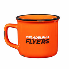 Philadelphia Flyers Ceramic Camp Cup with Enamel Finish, 14oz - NHL Home