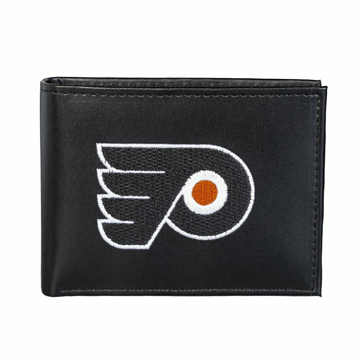 Philadelphia Flyers Black Bi-Fold Embroidered Wallet - NHL Home