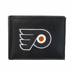 Philadelphia Flyers Black Bi-Fold Embroidered Wallet - NHL Home