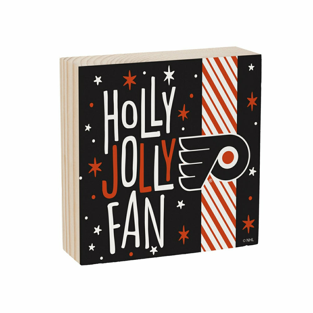 Philadelphia Flyers Block, Holiday, 6x6 - NHL Home