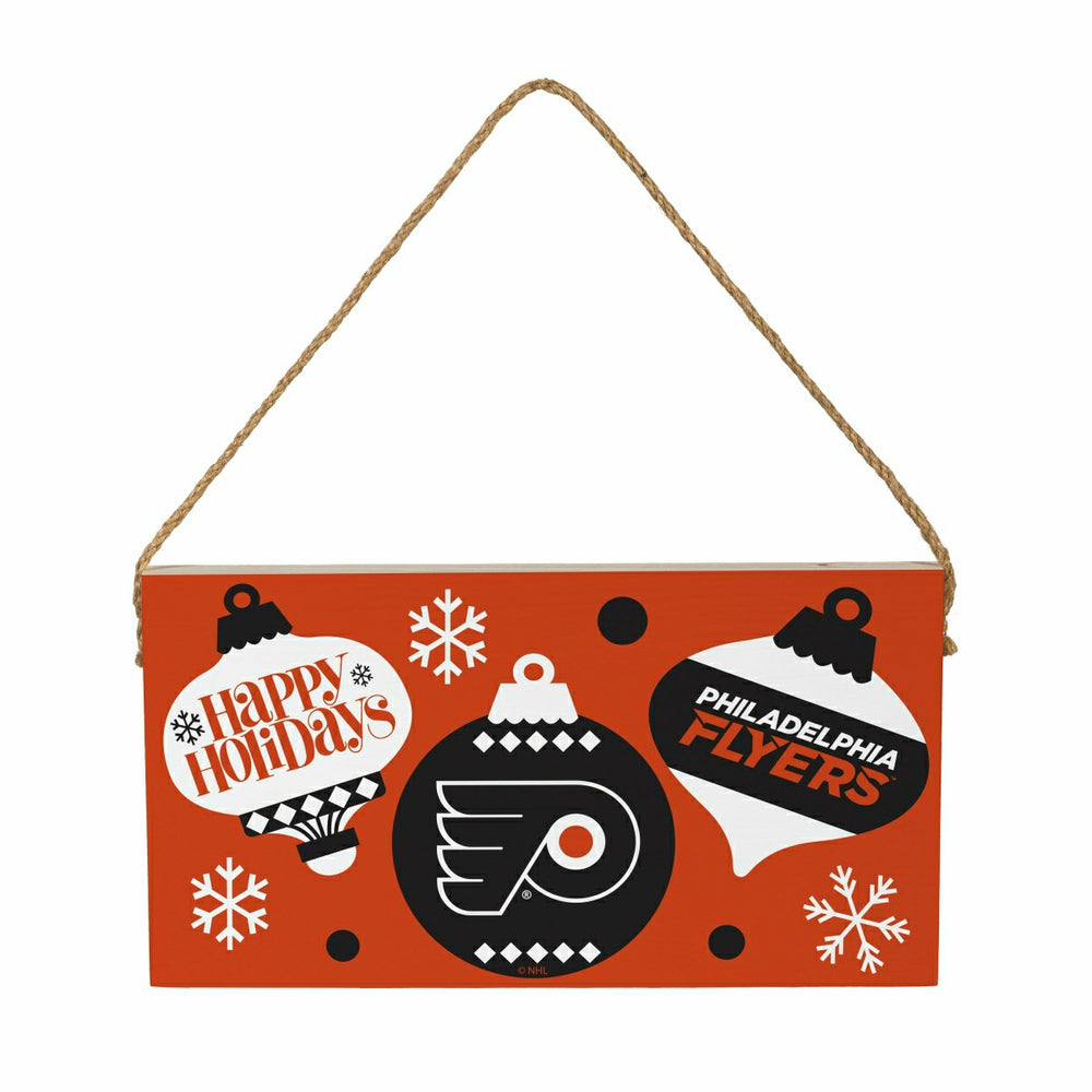 Philadelphia Flyers Holiday Wood Wall Sign, 6x11 - NHL Home