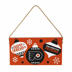 Philadelphia Flyers Holiday Wood Wall Sign, 6x11 - NHL Home