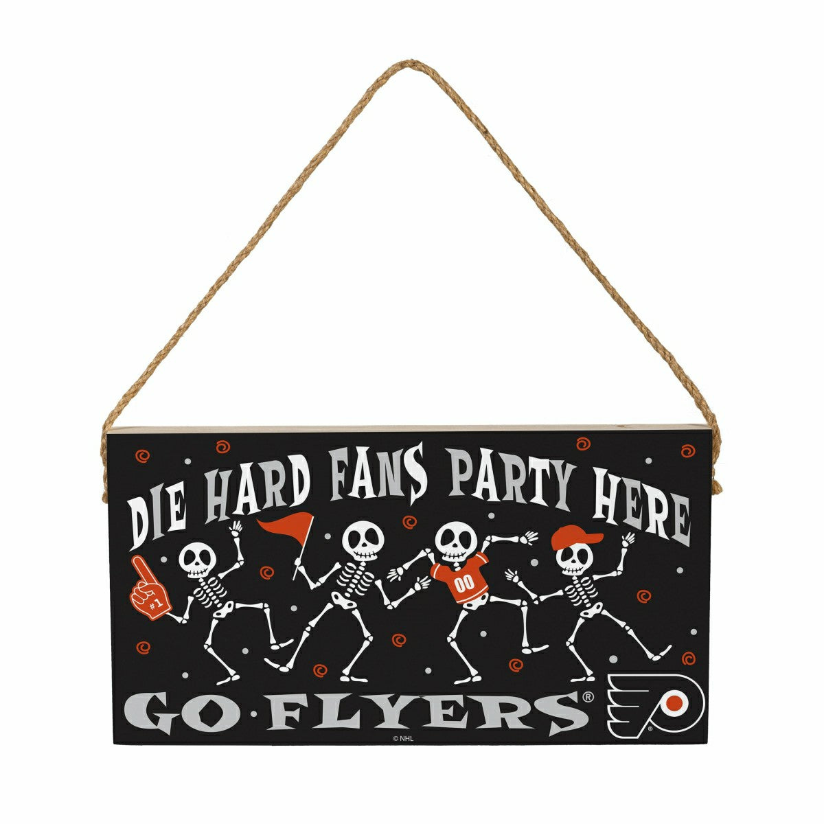 Philadelphia Flyers Halloween Wood Wall Sign, 6x11 - NHL Home