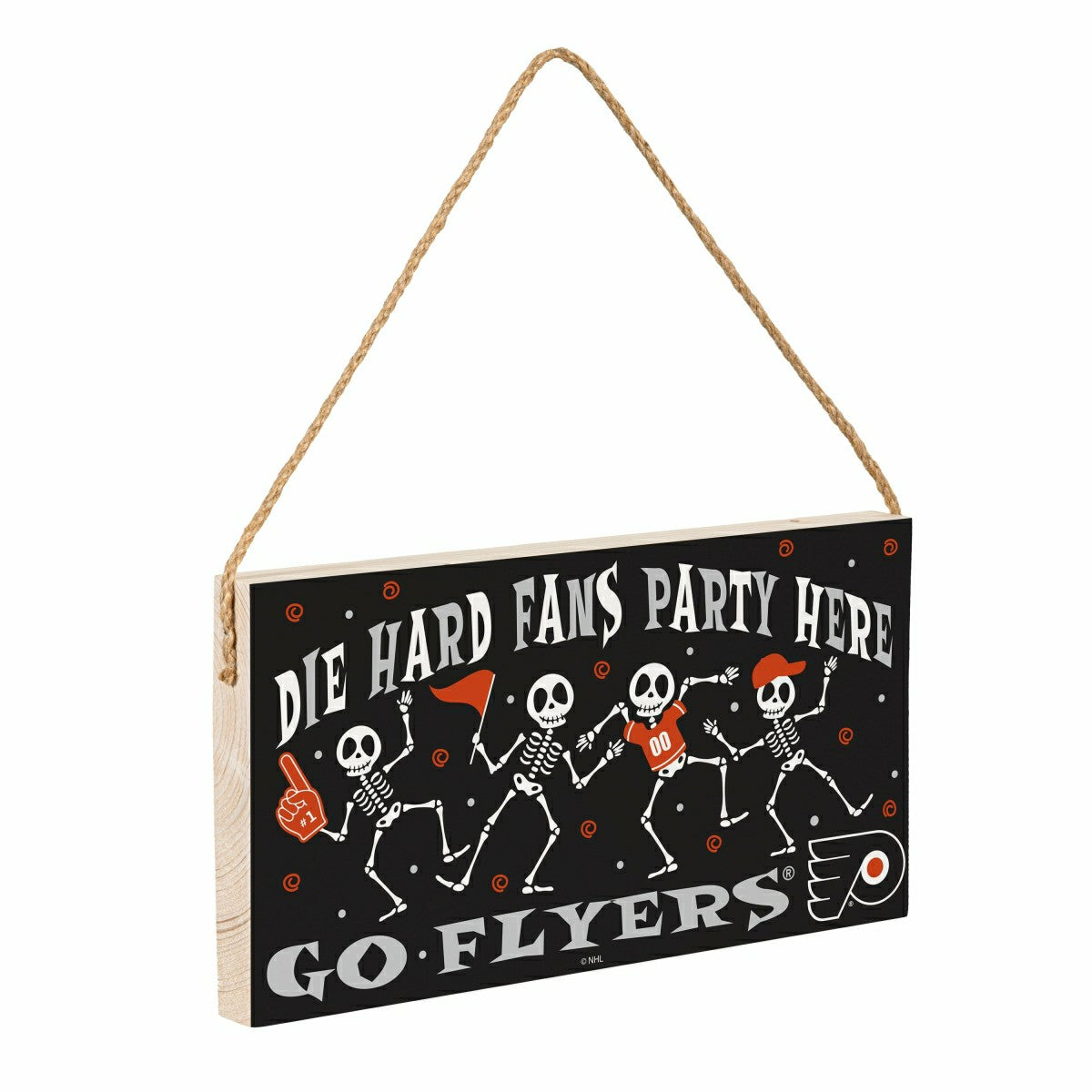 Philadelphia Flyers Halloween Wood Wall Sign, 6x11 - NHL Home