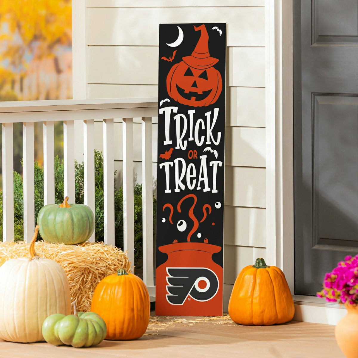 47" Double Sided Leaner, Philadelphia Flyers, Halloween - NHL Home