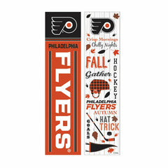 46" Double Sided Leaner, Philadelphia Flyers, Fall Seasonal - NHL Home