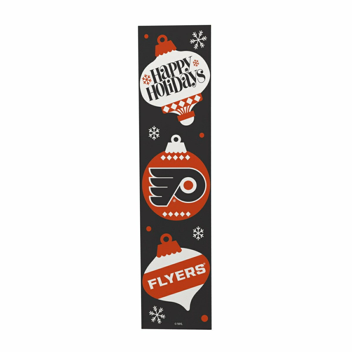 47" Double Sided Leaner, Philadelphia Flyers, Christmas - NHL Home