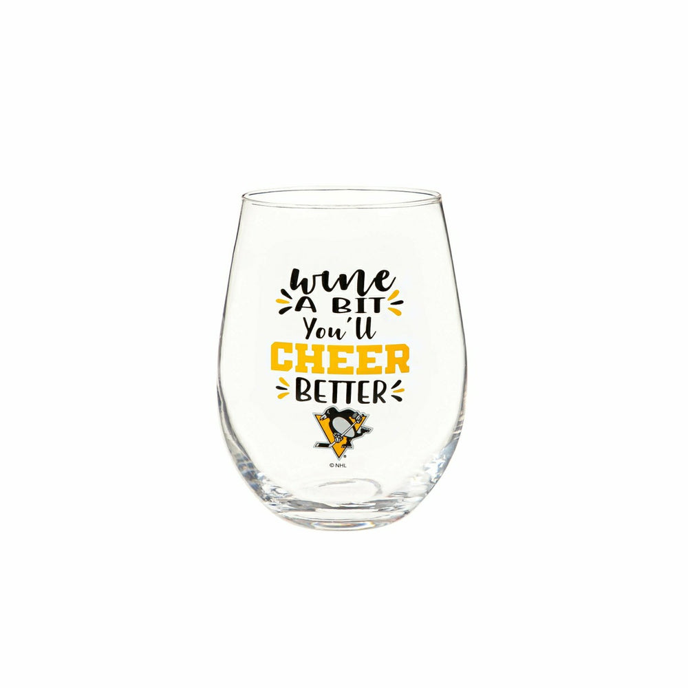 Pittsburgh Penguins,17oz Boxed Stemless Glass - NHL Home