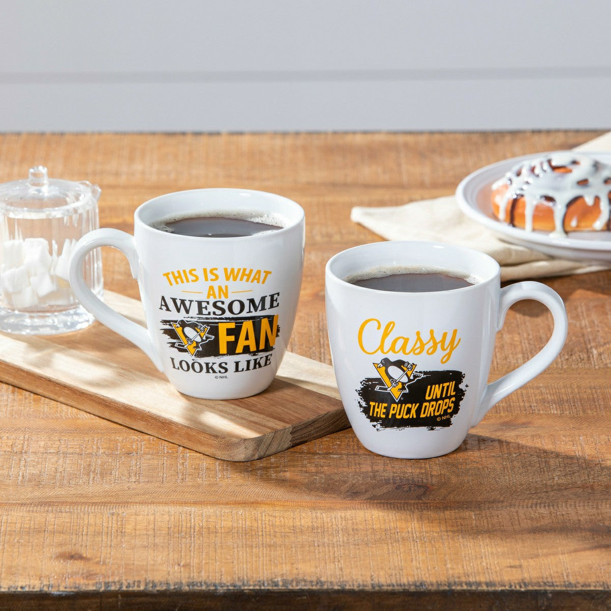 Ceramic Cup o' Java 17oz Gift Set, Pittsburgh Penguins - NHL Home