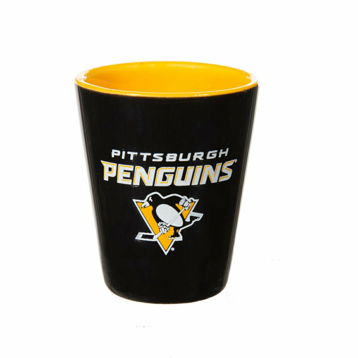 Pittsburgh Penguins 4-Piece Ceramic and Glass 2oz. Shot Glass Set - NHL Home