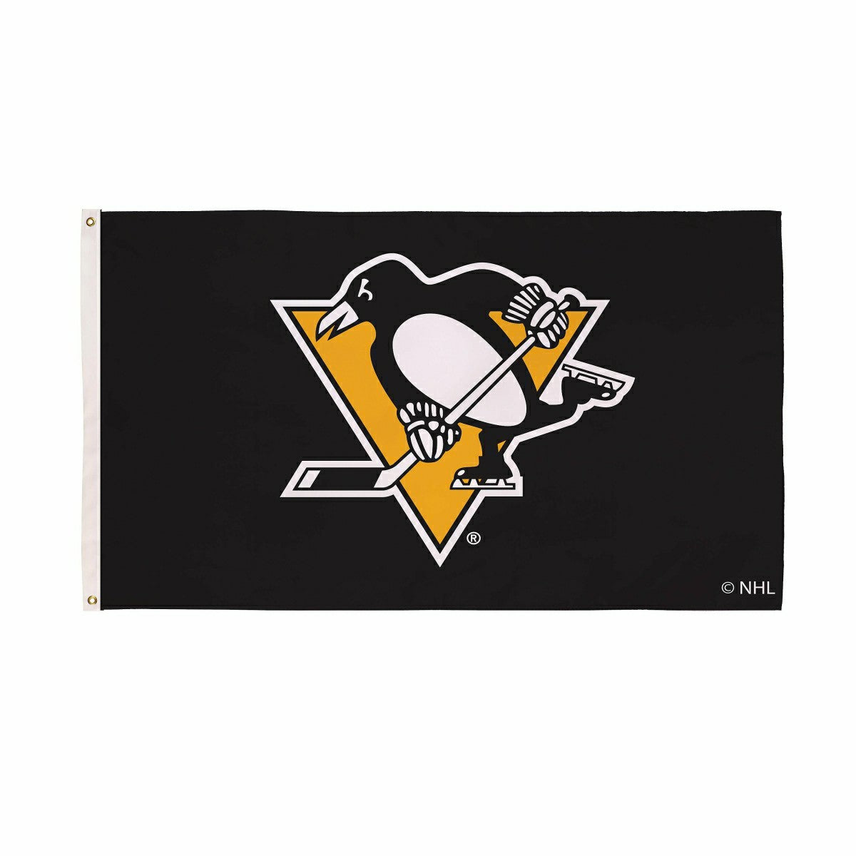 Pittsburgh Penguins Single Sided Estate Flag with 2 Grommets, 3'x5' - NHL Home
