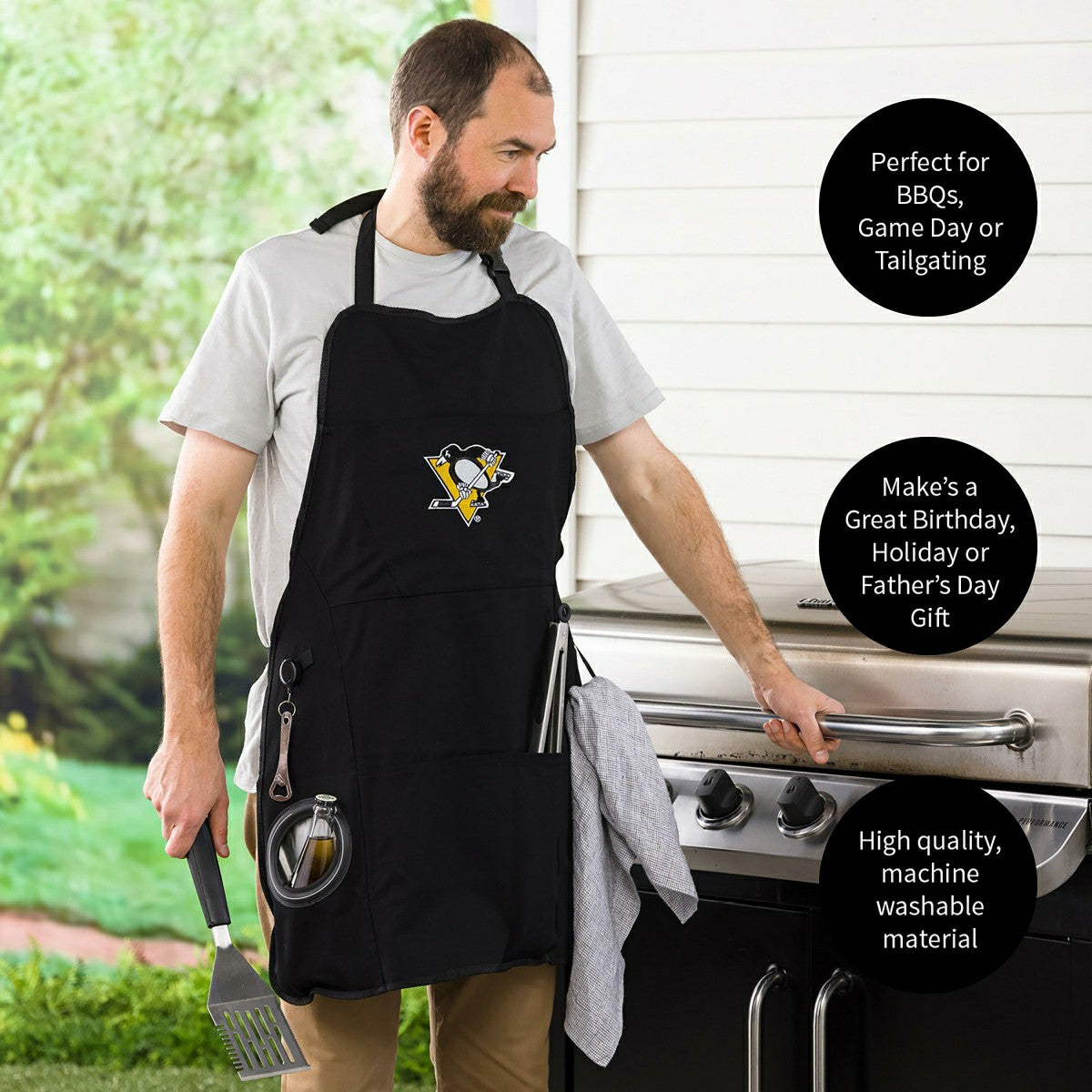 Pittsburgh Penguins Grilling Apron - NHL Home