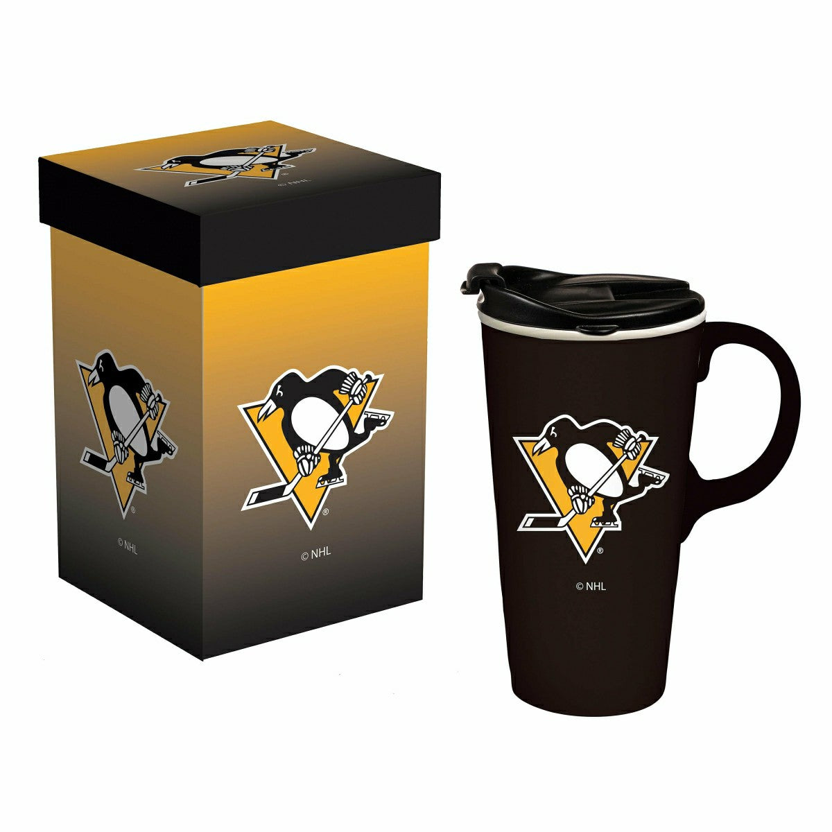 Boxed Travel Latte Cup, Pittsburgh Penguins - NHL Home