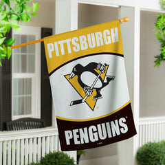 Pittsburgh Penguins Suede Flag, House - NHL Home