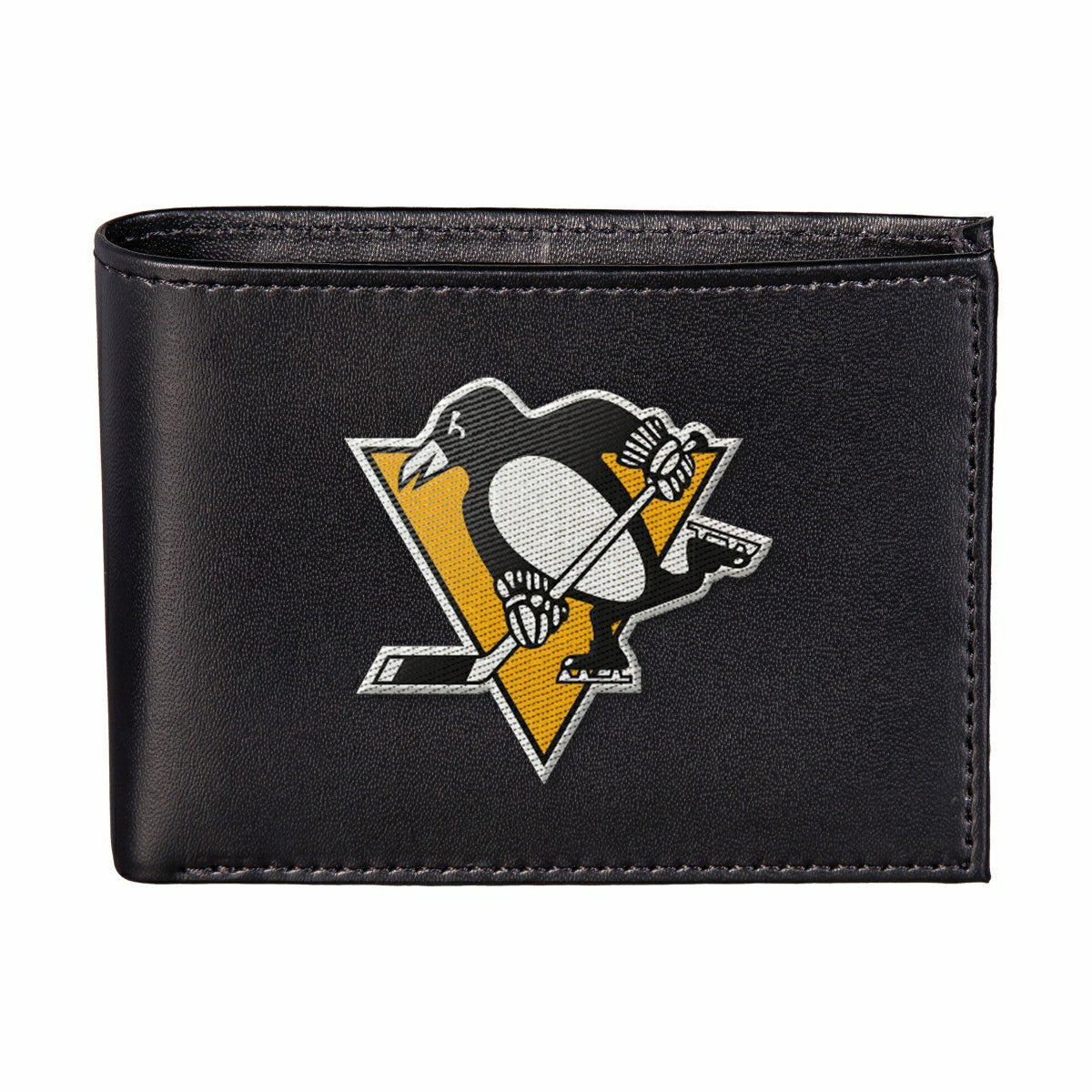 Pittsburgh Penguins Black Bi-Fold Embroidered Wallet w/ RFID Blocking - NHL Home