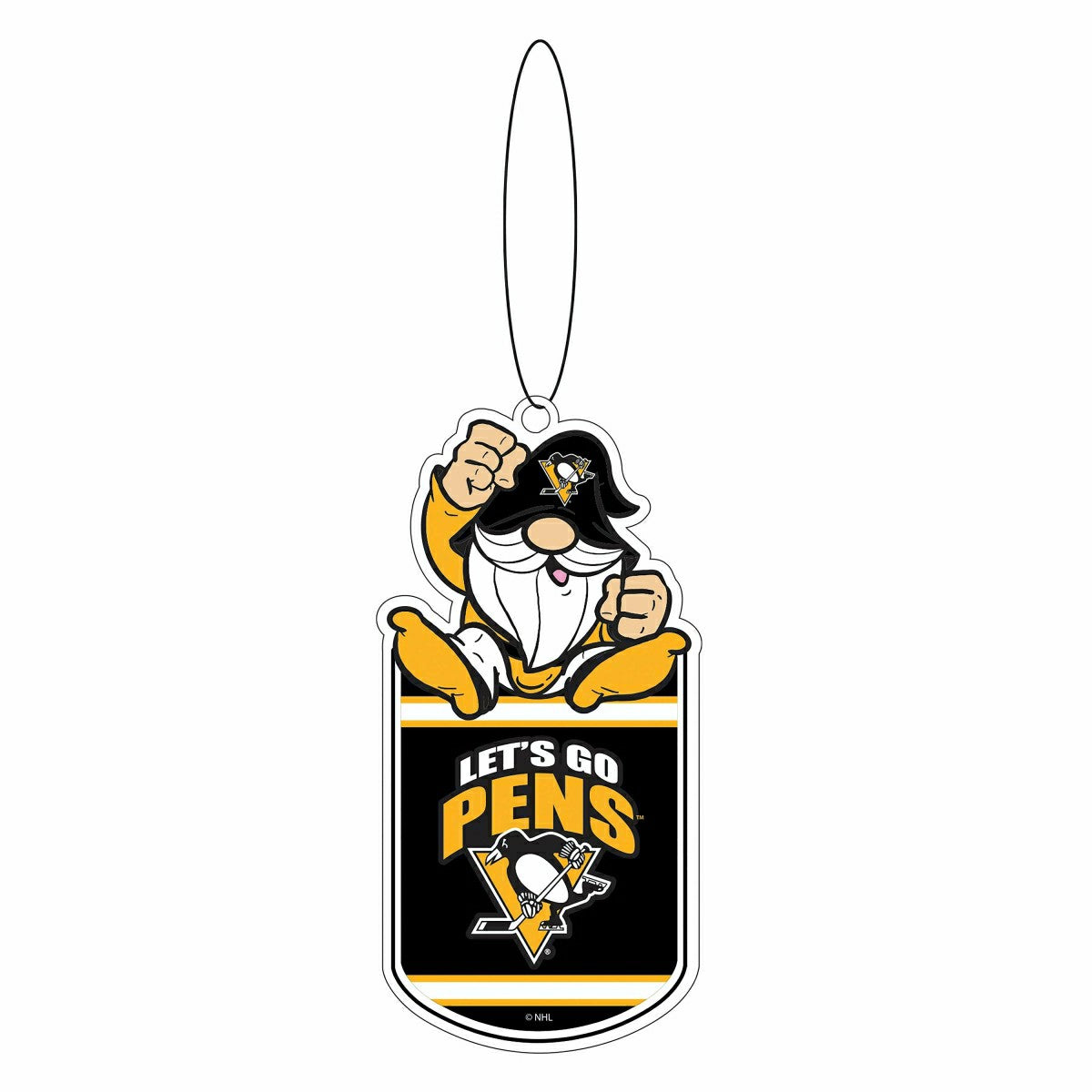 Pittsburgh Penguins Gift Tag Ornament, Gnome Fan - NHL Home