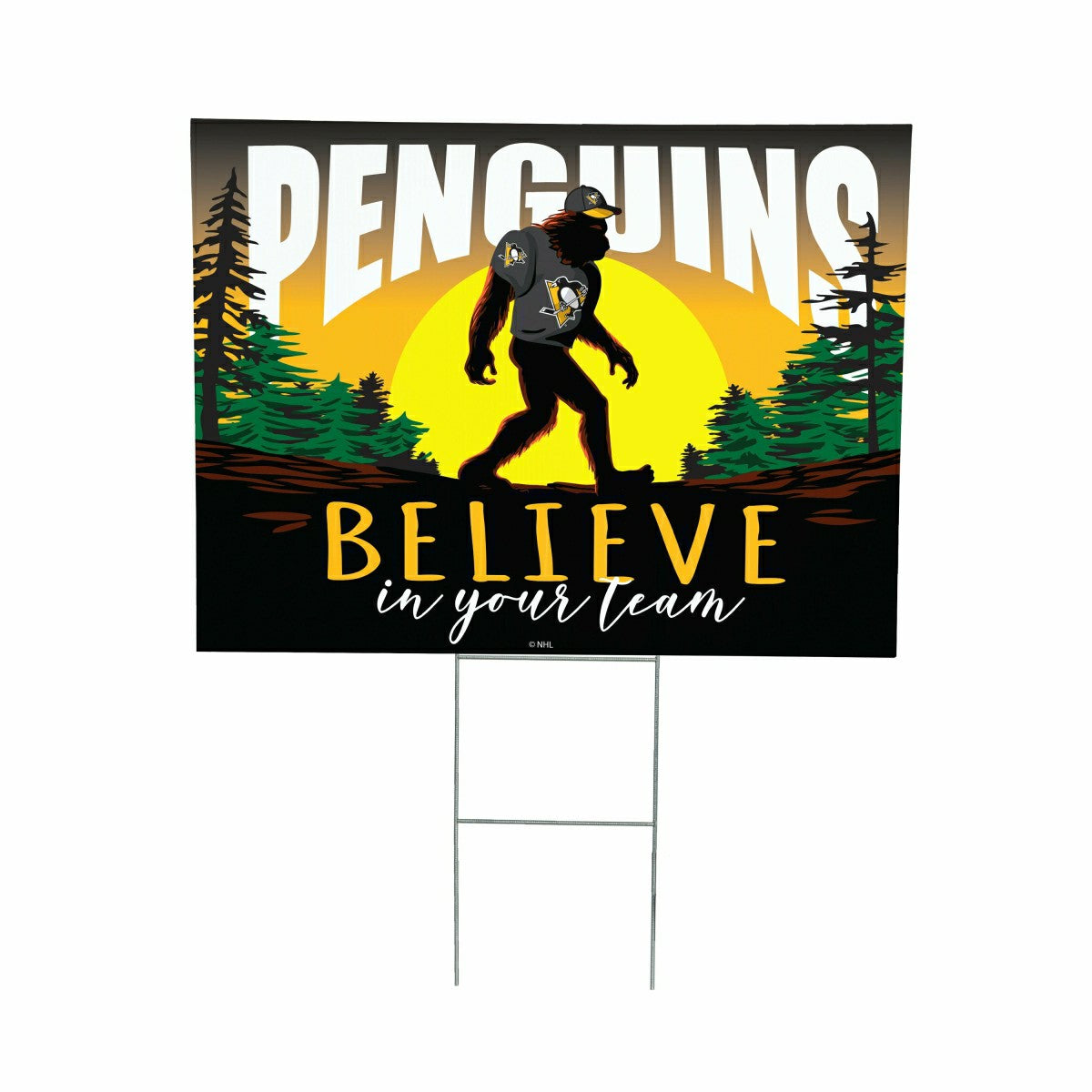 Pittsburgh Penguins Yard Sign, Bigfoot - NHL Home