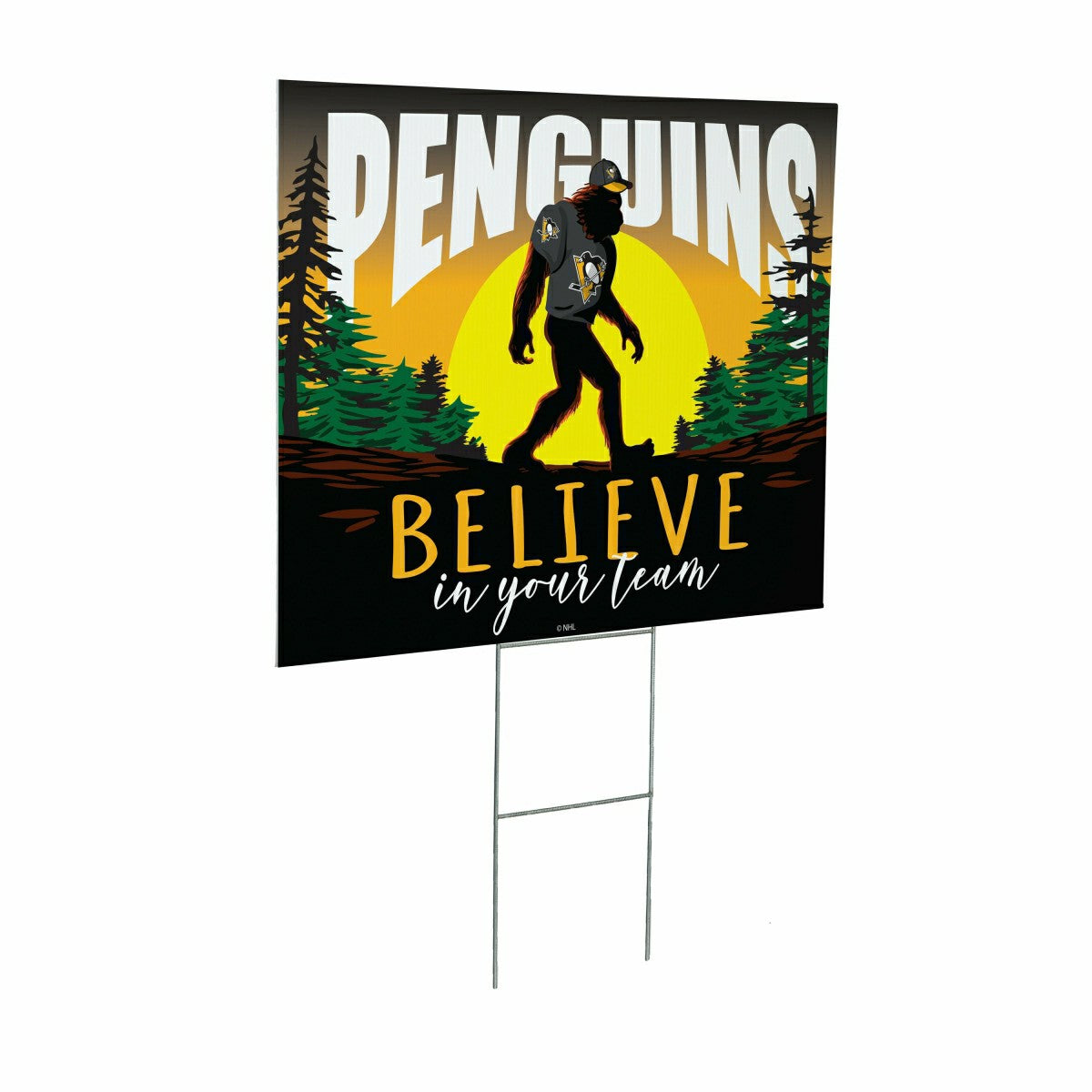 Pittsburgh Penguins Yard Sign, Bigfoot - NHL Home