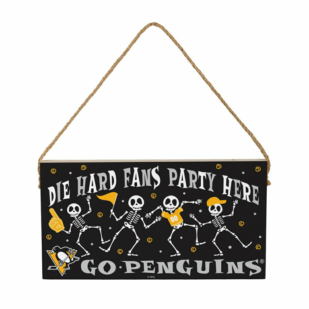 Pittsburgh Penguins Halloween Wood Wall Sign, 6x11 - NHL Home