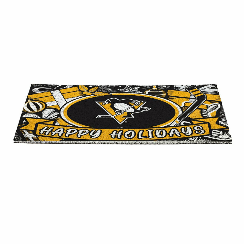 Pittsburgh Penguins Holiday PVC Mat, 28"x16" - NHL