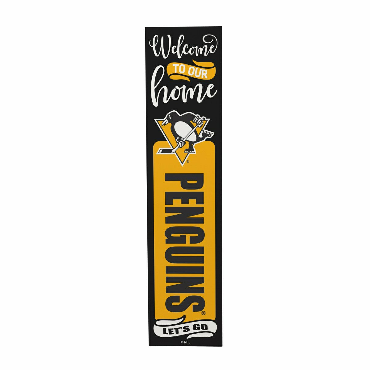 47" Double Sided Leaner, Pittsburgh Penguins, Halloween - NHL Home