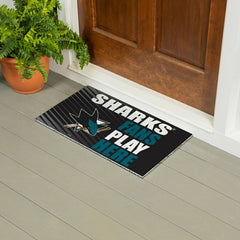San Jose Sharks Fan Mat, 28"x16" - NHL