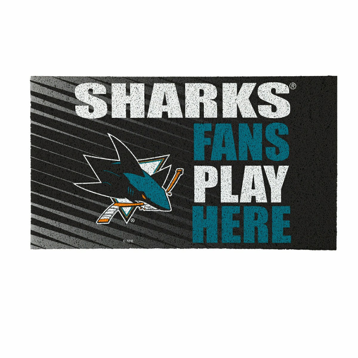 San Jose Sharks Fan Mat, 28"x16" - NHL