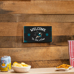 San Jose Sharks Wood Wall Sign, 6x11 - NHL Home