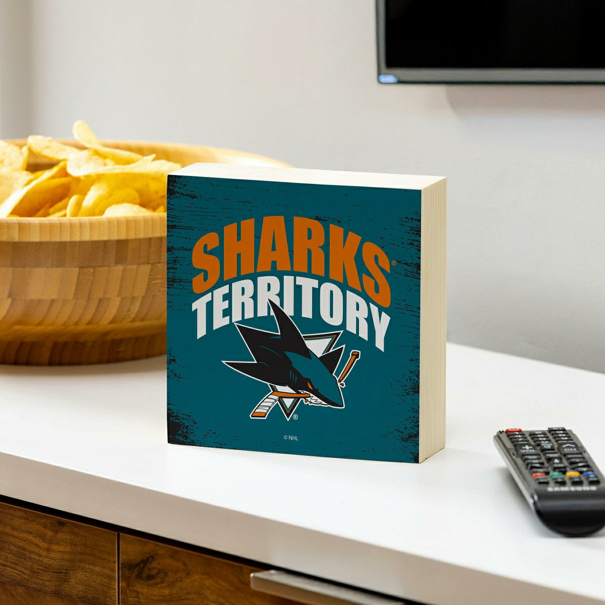 San Jose Sharks Plock, Down Home Fans, 6x6 - NHL Home