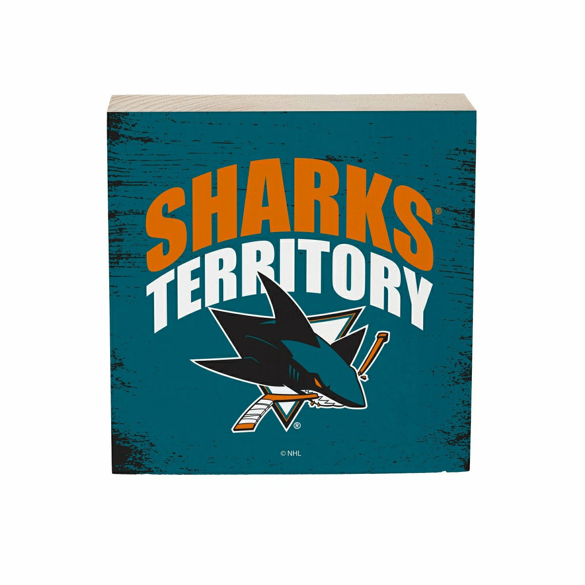 San Jose Sharks Plock, Down Home Fans, 6x6 - NHL Home
