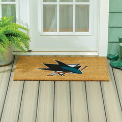 San Jose Sharks Large Full Color Coir Mat, 36"x24" - NHL