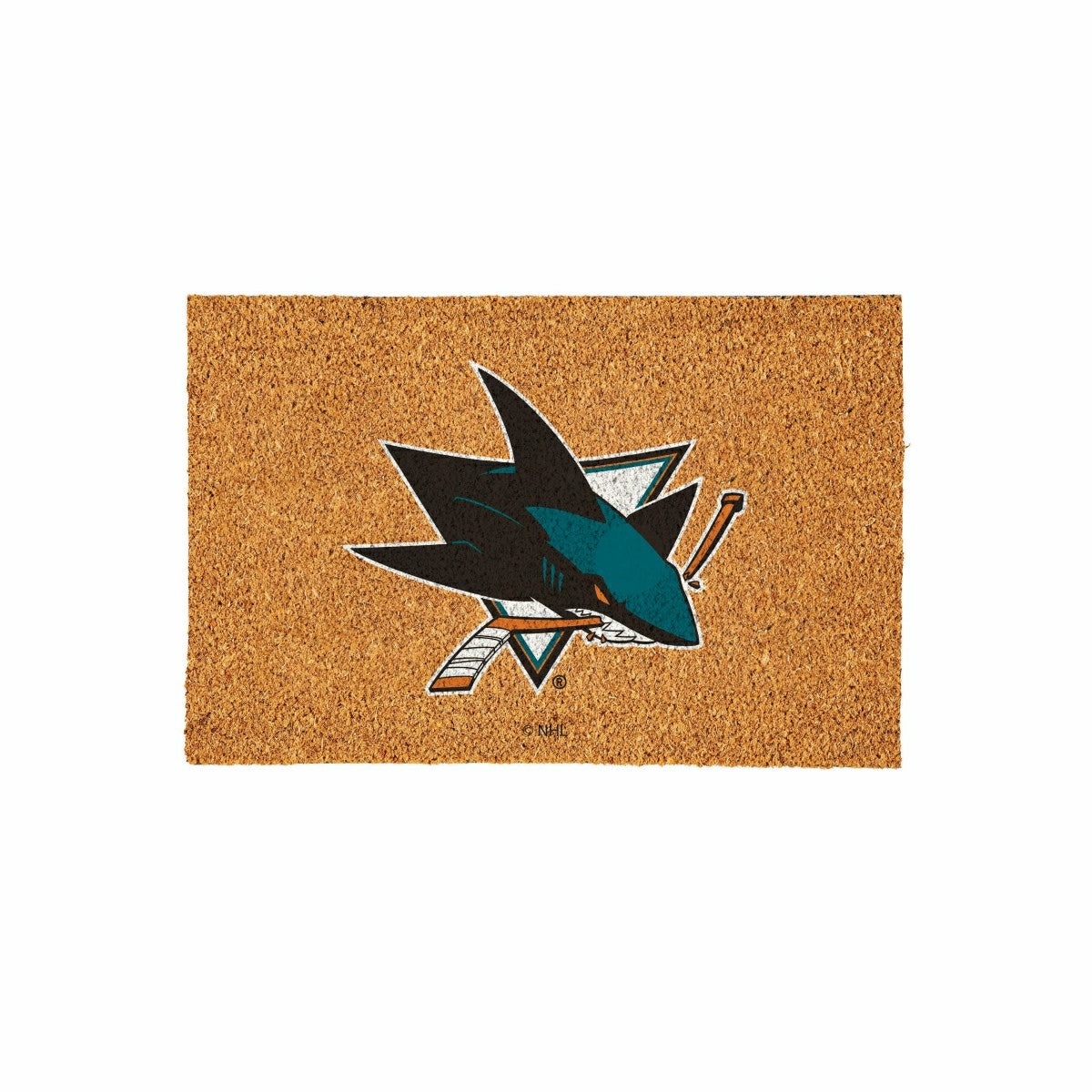San Jose Sharks Large Full Color Coir Mat, 36"x24" - NHL