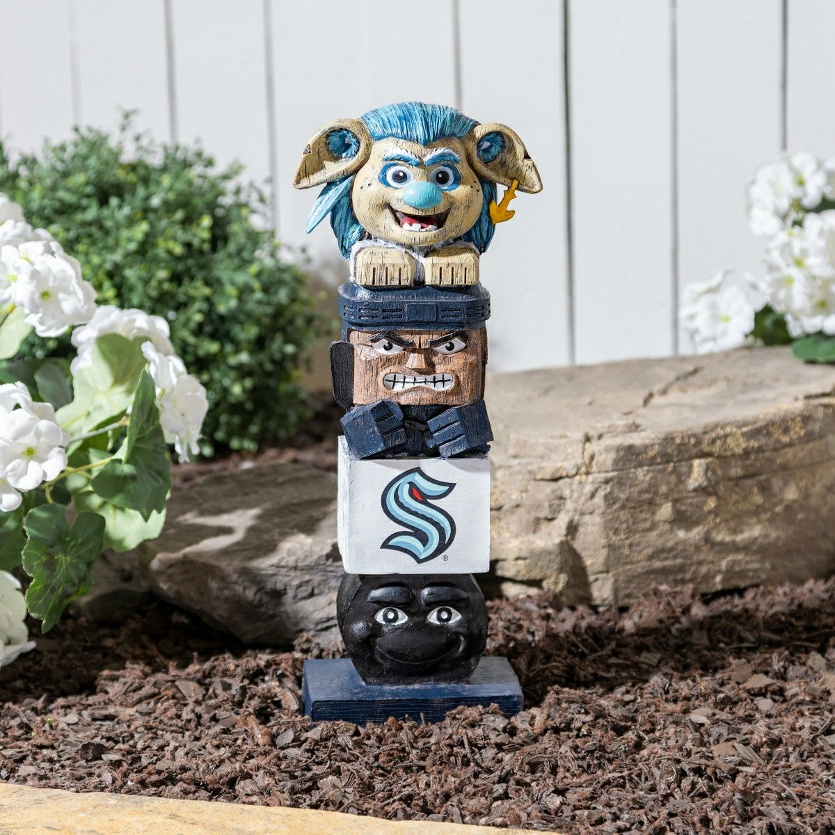 16" Seattle Kraken Mascot Tiki Totem Garden Statue - NHL Home