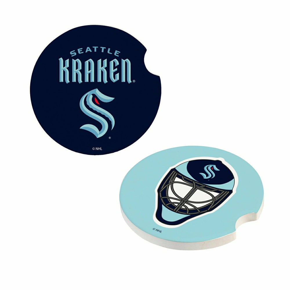 Seattle Kraken Car Coaster Set, 2pc - NHL Home
