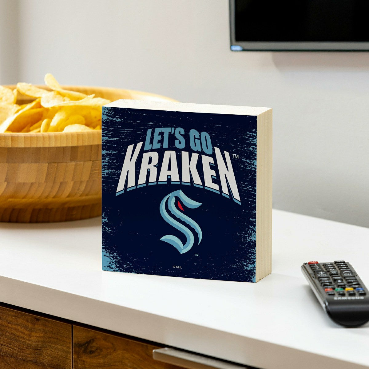Seattle Kraken Plock, Down Home Fans, 6x6 - NHL Home
