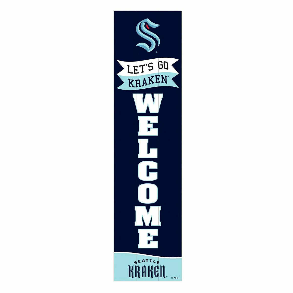 Seattle Kraken Large Single Sided Leaner, 46" - NHL Home