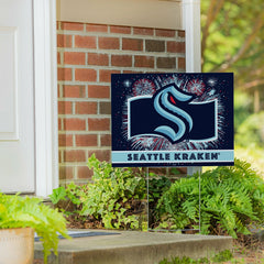 Seattle Kraken Yard Sign, Patriotic - NHL Home