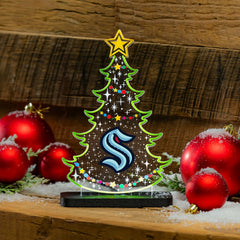 Seattle Kraken Hockey Holiday Tree Desklite LED Decor - NHL Home