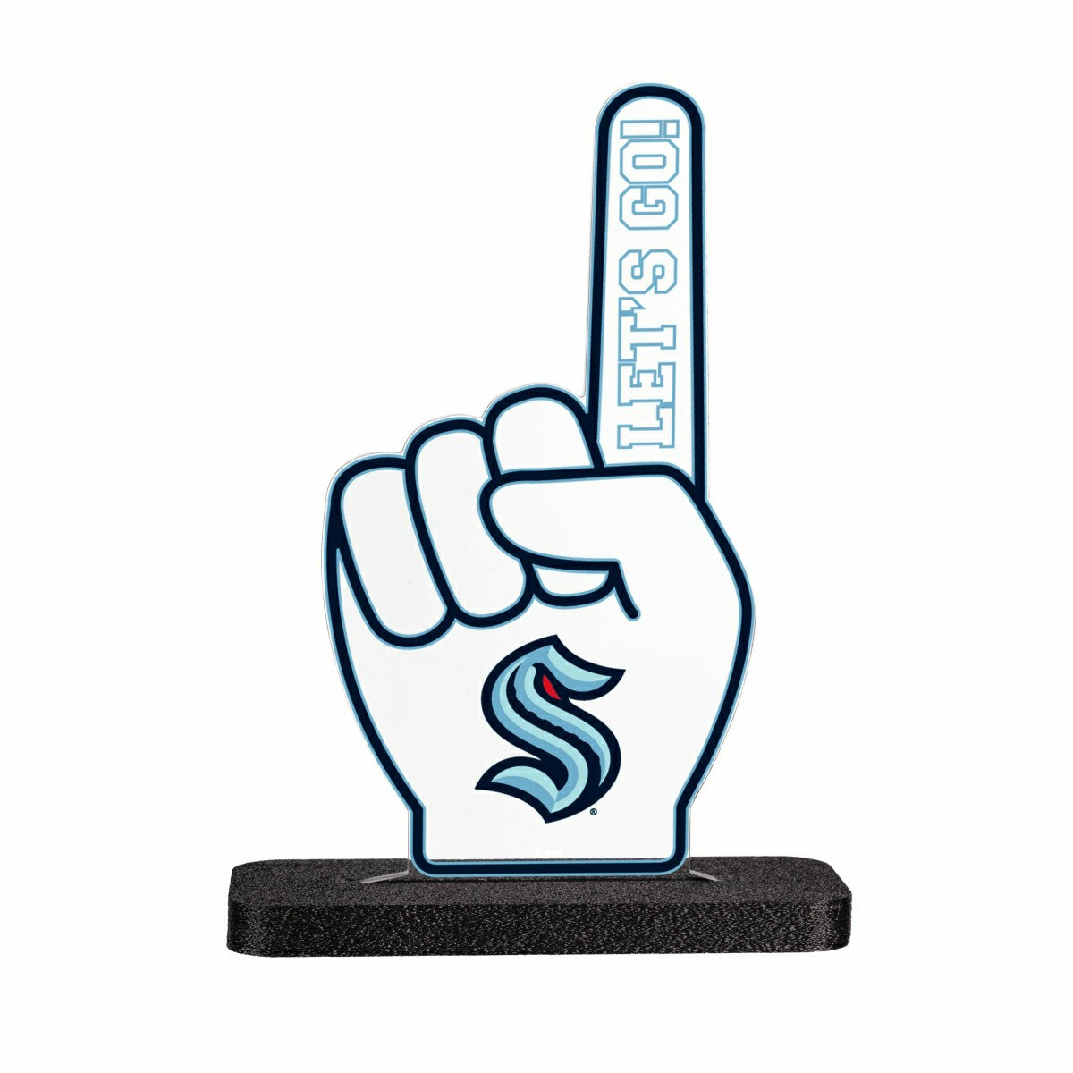 Seattle Kraken Hockey Foam Finger Desklite LED Decor - NHL Home