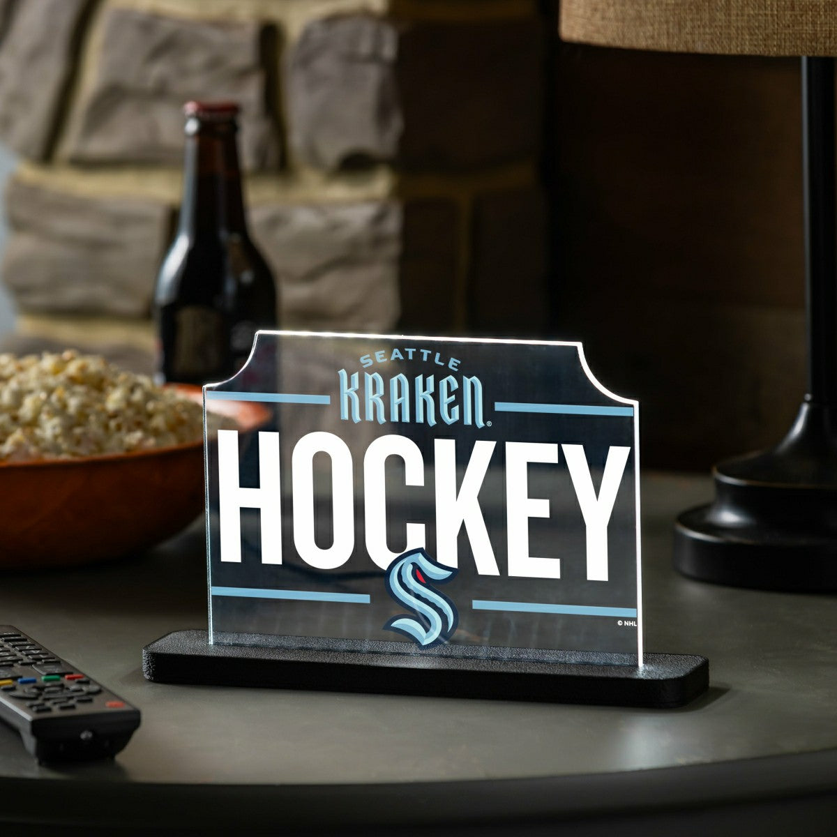 Seattle Kraken Hockey Rectangle Desklite LED Decor - NHL Home