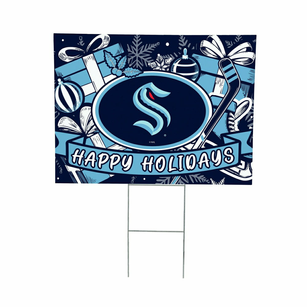 Seattle Kraken Yard Sign, Holiday - NHL Home