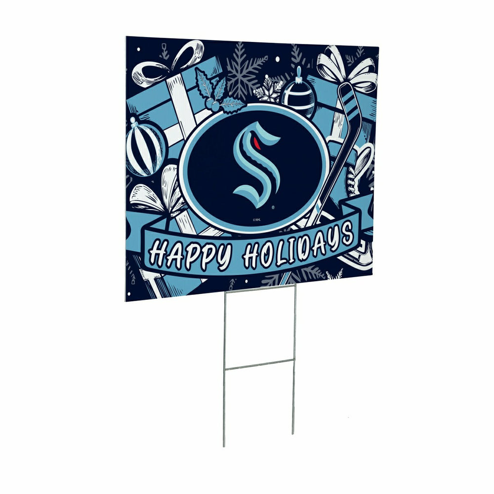 Seattle Kraken Yard Sign, Holiday - NHL Home