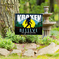 Seattle Kraken Yard Sign, Bigfoot - NHL Home