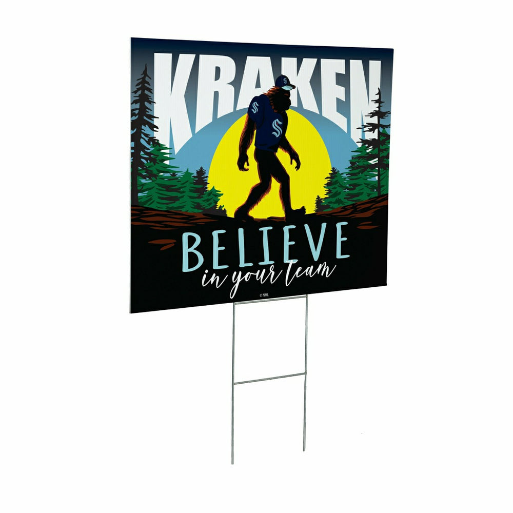 Seattle Kraken Yard Sign, Bigfoot - NHL Home
