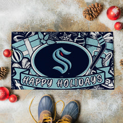 Seattle Kraken Holiday PVC Mat, 28"x16" - NHL