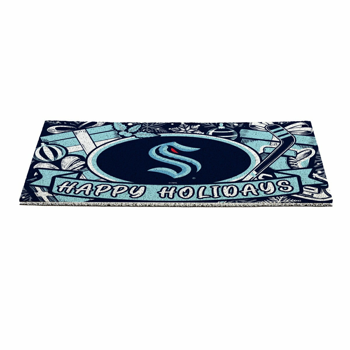 Seattle Kraken Holiday PVC Mat, 28"x16" - NHL