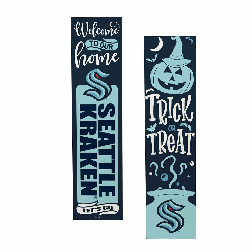 47" Double Sided Leaner, Seattle Kraken, Halloween - NHL Home