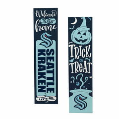 47" Double Sided Leaner, Seattle Kraken, Halloween - NHL Home