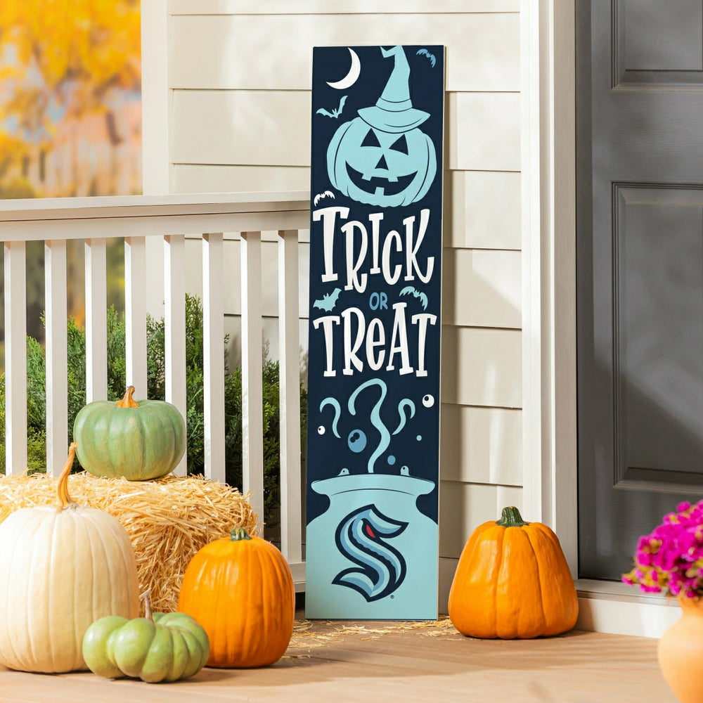 47" Double Sided Leaner, Seattle Kraken, Halloween - NHL Home